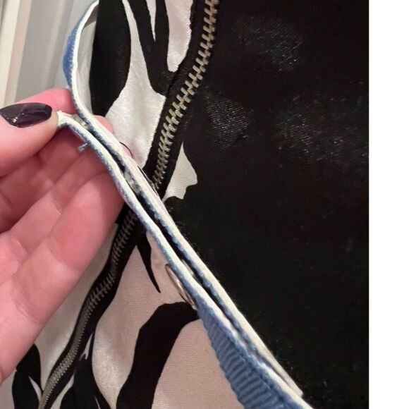 Julian Taylor New York Retro Style Fit & Flare Dress Bow Belt SZ 10 Black White - Picture 13 of 14